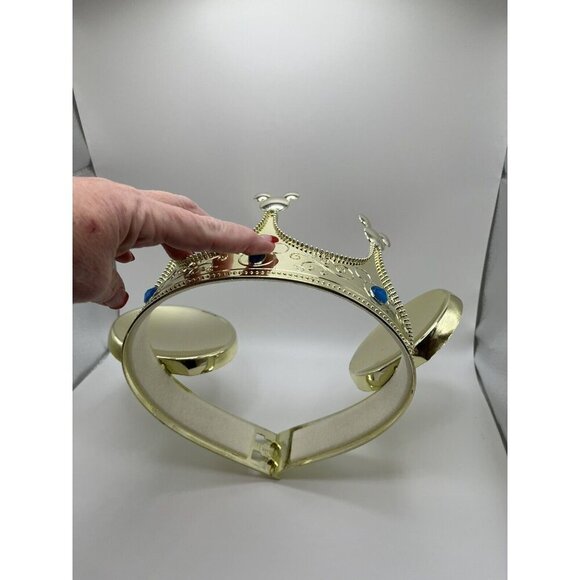 Disney On Ice Parks Jeweled Crown Mickey Mouse Ears Plastic Gold Metallic - Picture 6 of 9